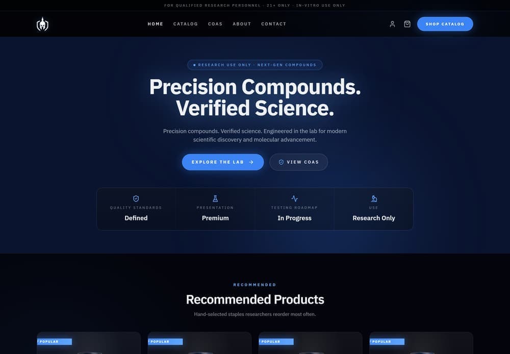 The Ion theme, shown on the live fortis store