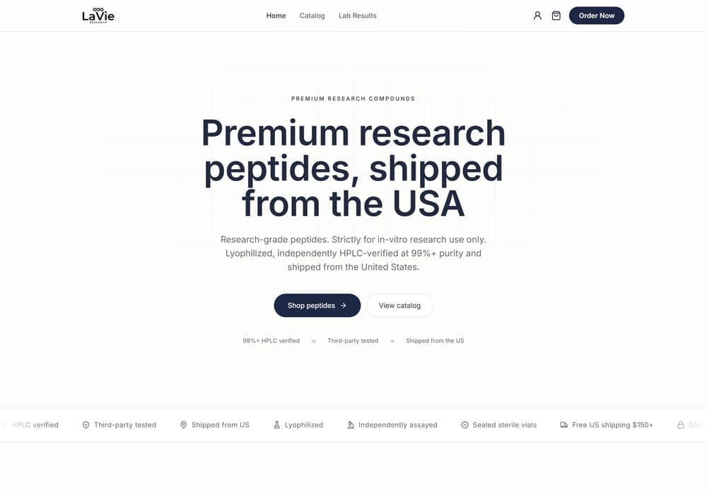 The Quiet Luxe theme, shown on the live lavie store
